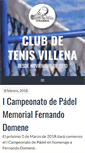 Mobile Screenshot of clubdetenisvillena.com
